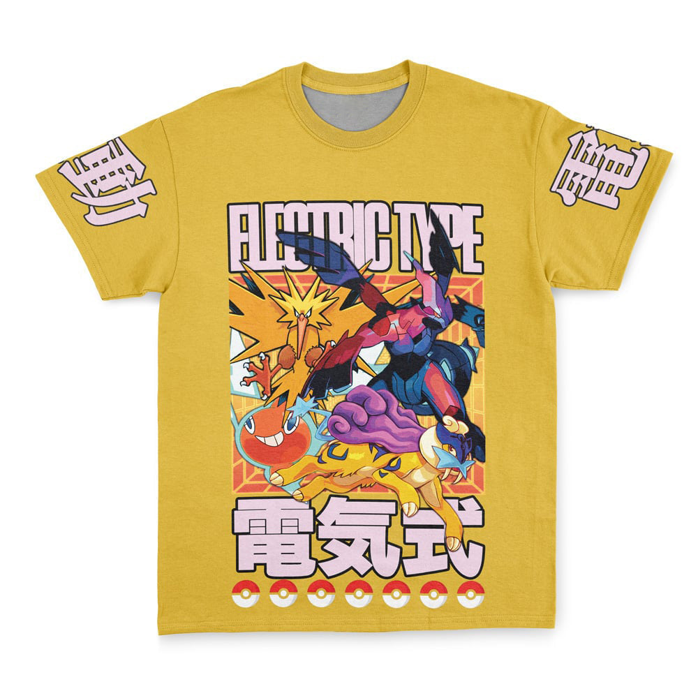 Electric Type Pokemon Streetwear T-Shirt