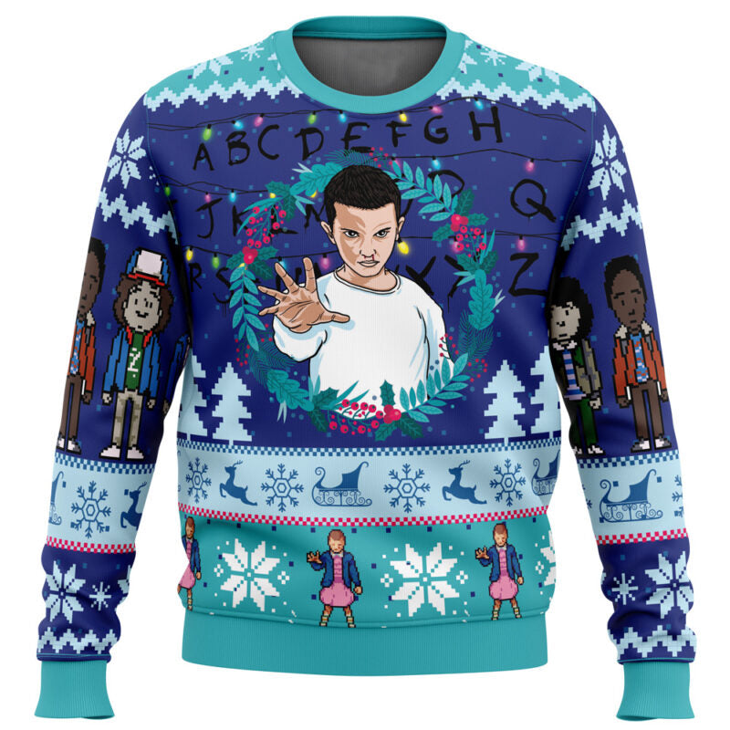 Eleven Stranger Things Ugly Christmas Sweater Nysekai