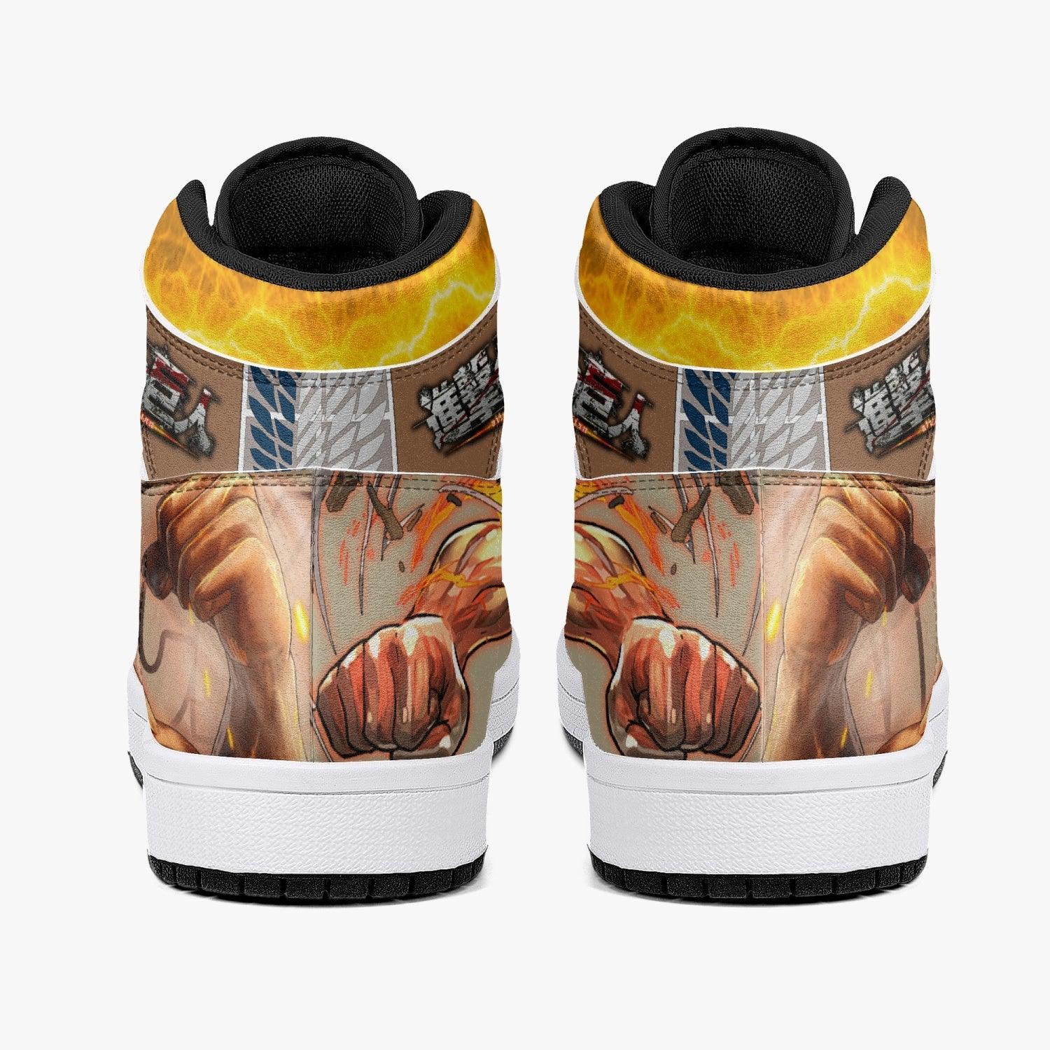 Eren Yeager Attack Titan Attack on Titan Mid 1 Basketball Shoes