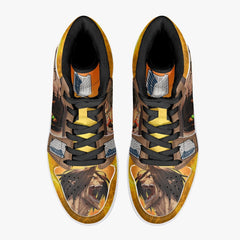 Eren Yeager Attack Titan Shingeki no Kyojin Mid 1 Basketball Shoes