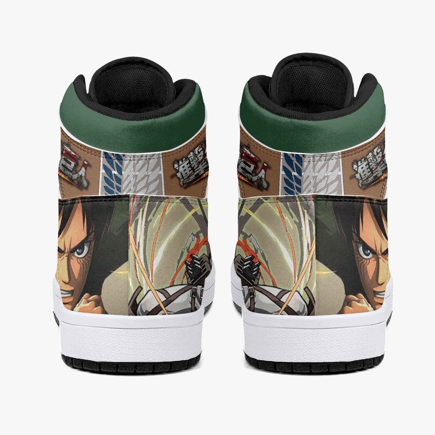 Eren Yeager Survey Corps Attack on Titan Mid 1 Basketball Shoes for Kids