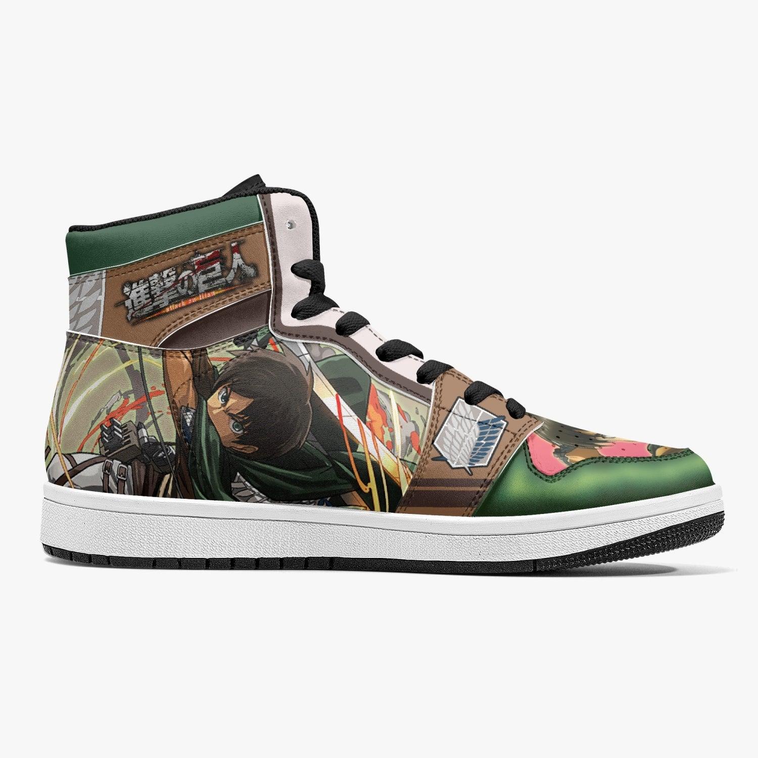 Eren Yeager Survey Corps Attack on Titan Mid 1 Basketball Shoes for Kids