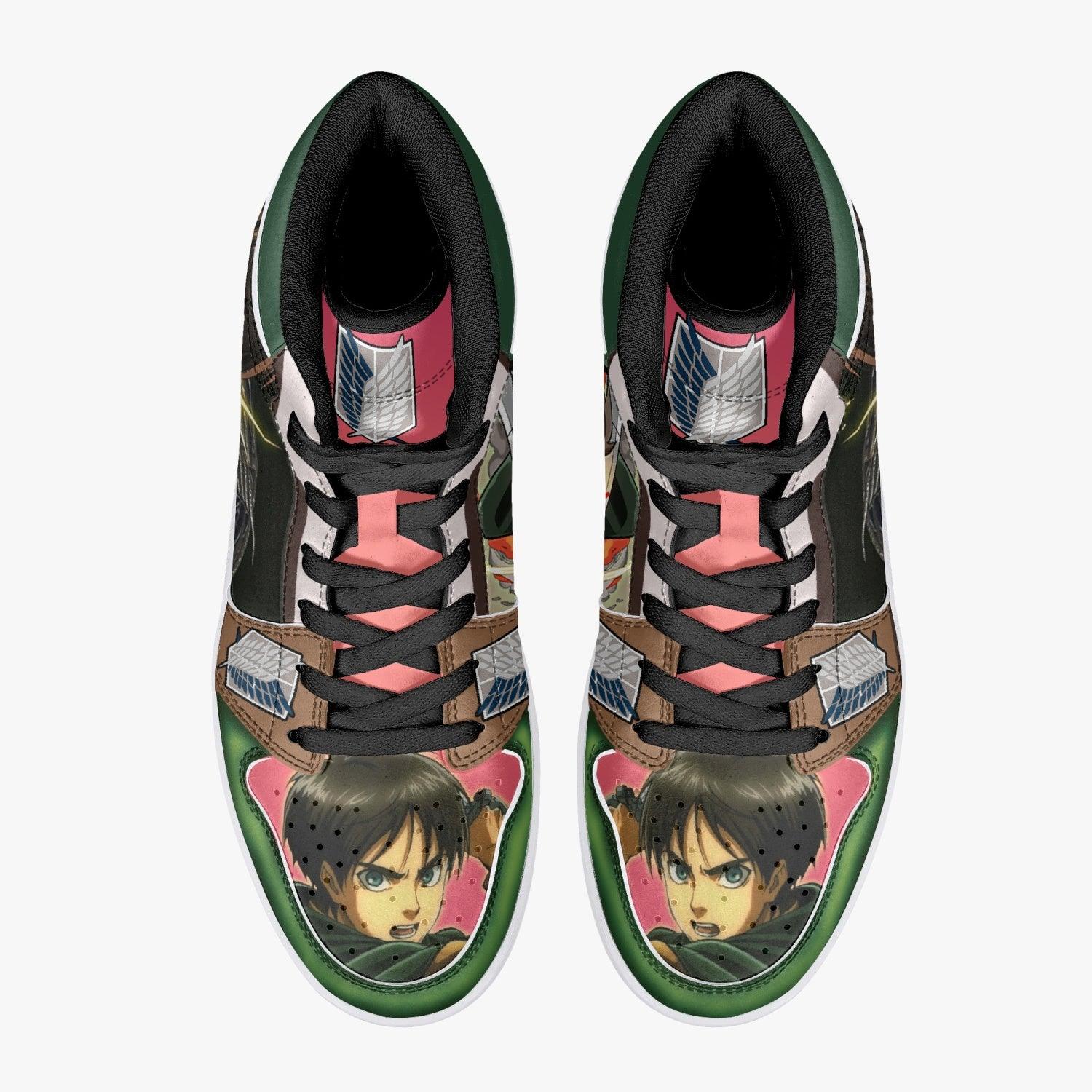 Eren Yeager Survey Corps Attack on Titan Mid 1 Basketball Shoes for Kids