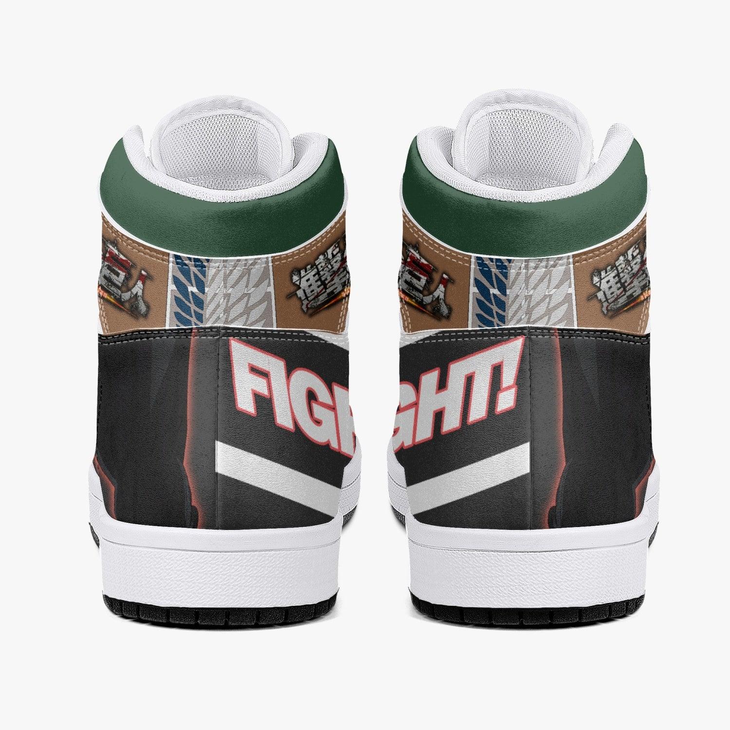 Eren Yeager Timeskip Attack on Titan Mid 1 Basketball Shoes for Kids