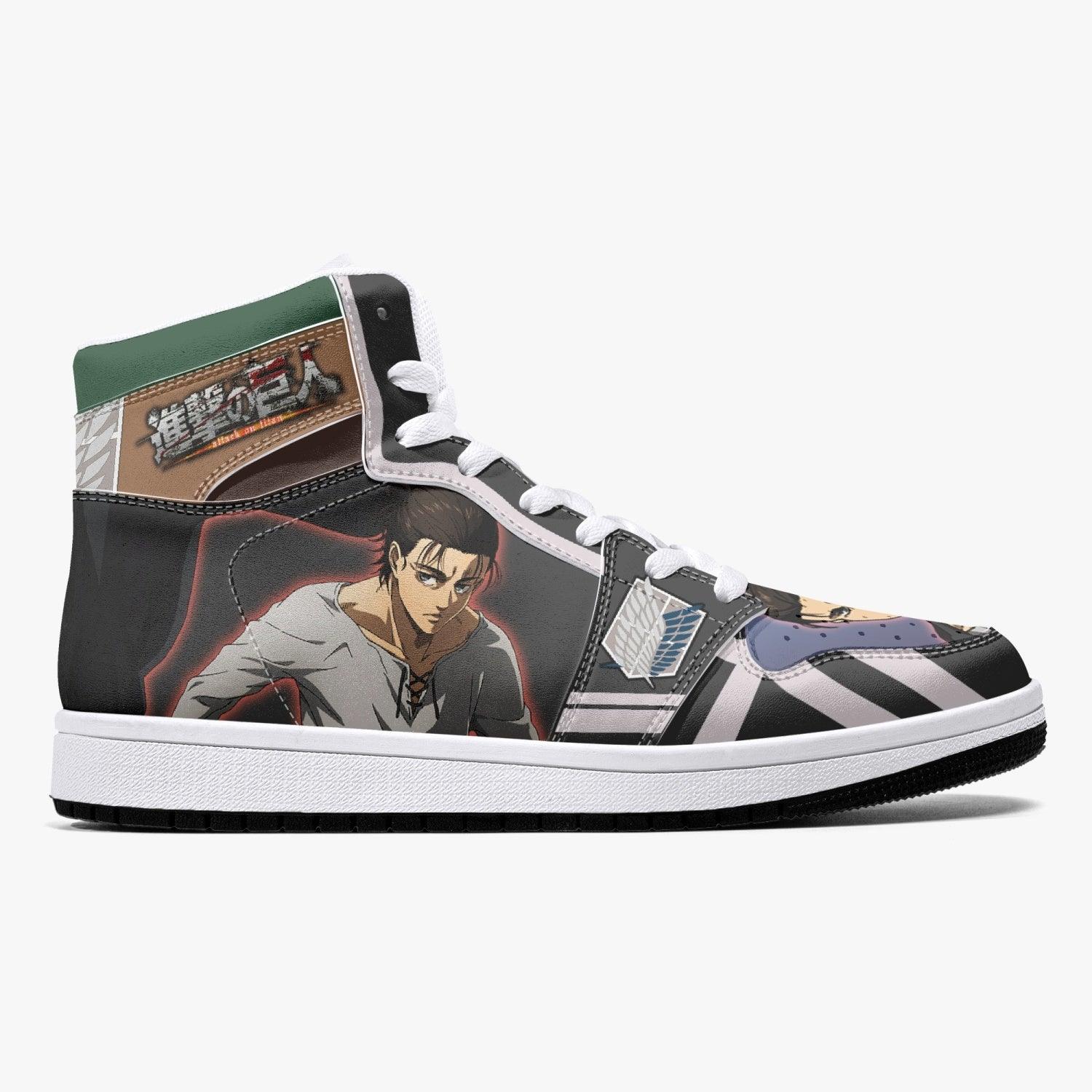 Eren Yeager Timeskip Attack on Titan Mid 1 Basketball Shoes