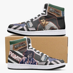 Eren Yeager Timeskip Attack on Titan Mid 1 Basketball Shoes for Kids