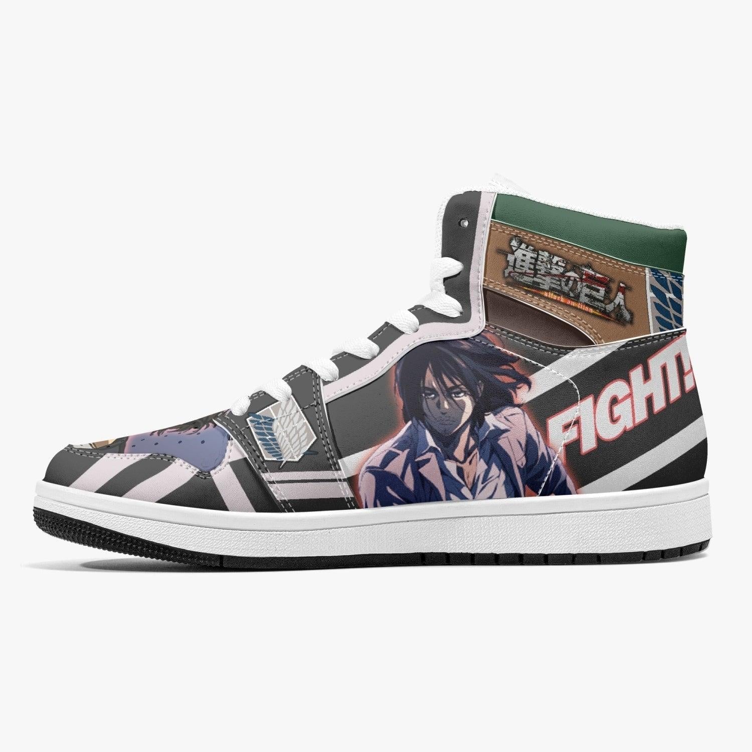 Eren Yeager Timeskip Attack on Titan Mid 1 Basketball Shoes for Kids