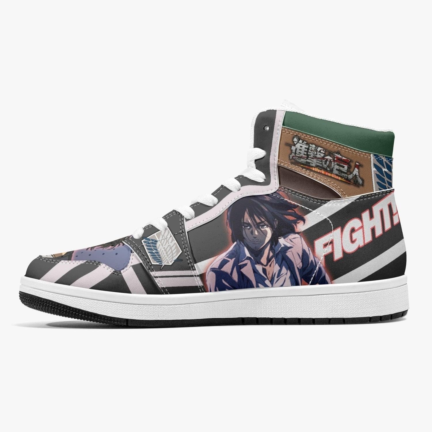 Eren Yeager Timeskip Attack on Titan Mid 1 Basketball Shoes