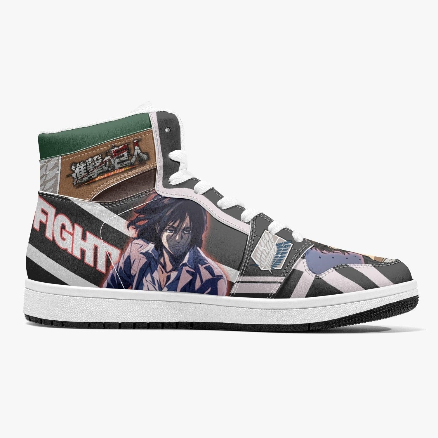 Eren Yeager Timeskip Attack on Titan Mid 1 Basketball Shoes