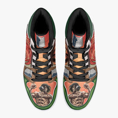 Eren Yeager Titan Transformation Attack on Titan Mid 1 Basketball Shoes for Kids