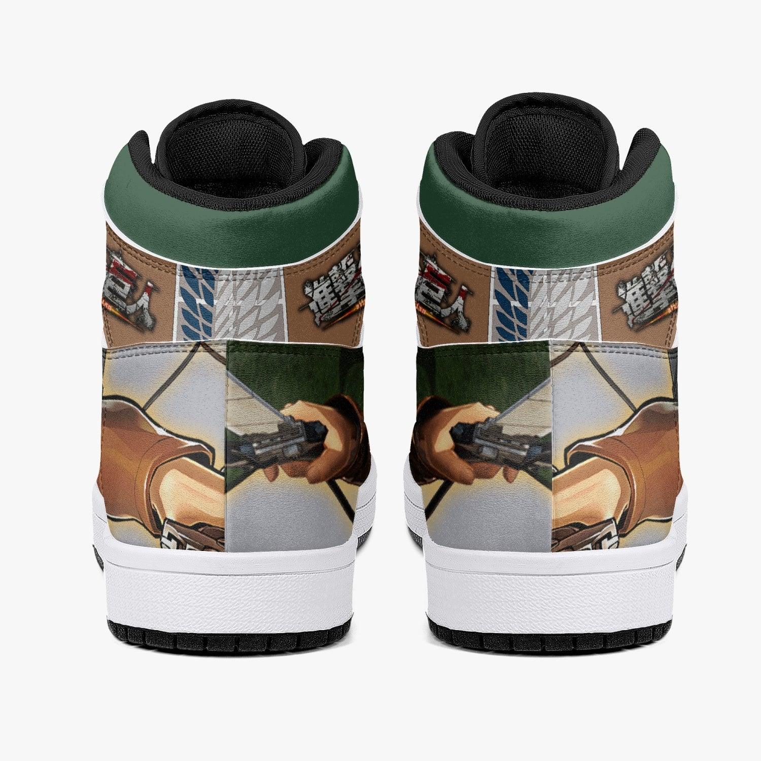 Erwin Smith Attack on Titan Mid 1 Basketball Shoes for Kids