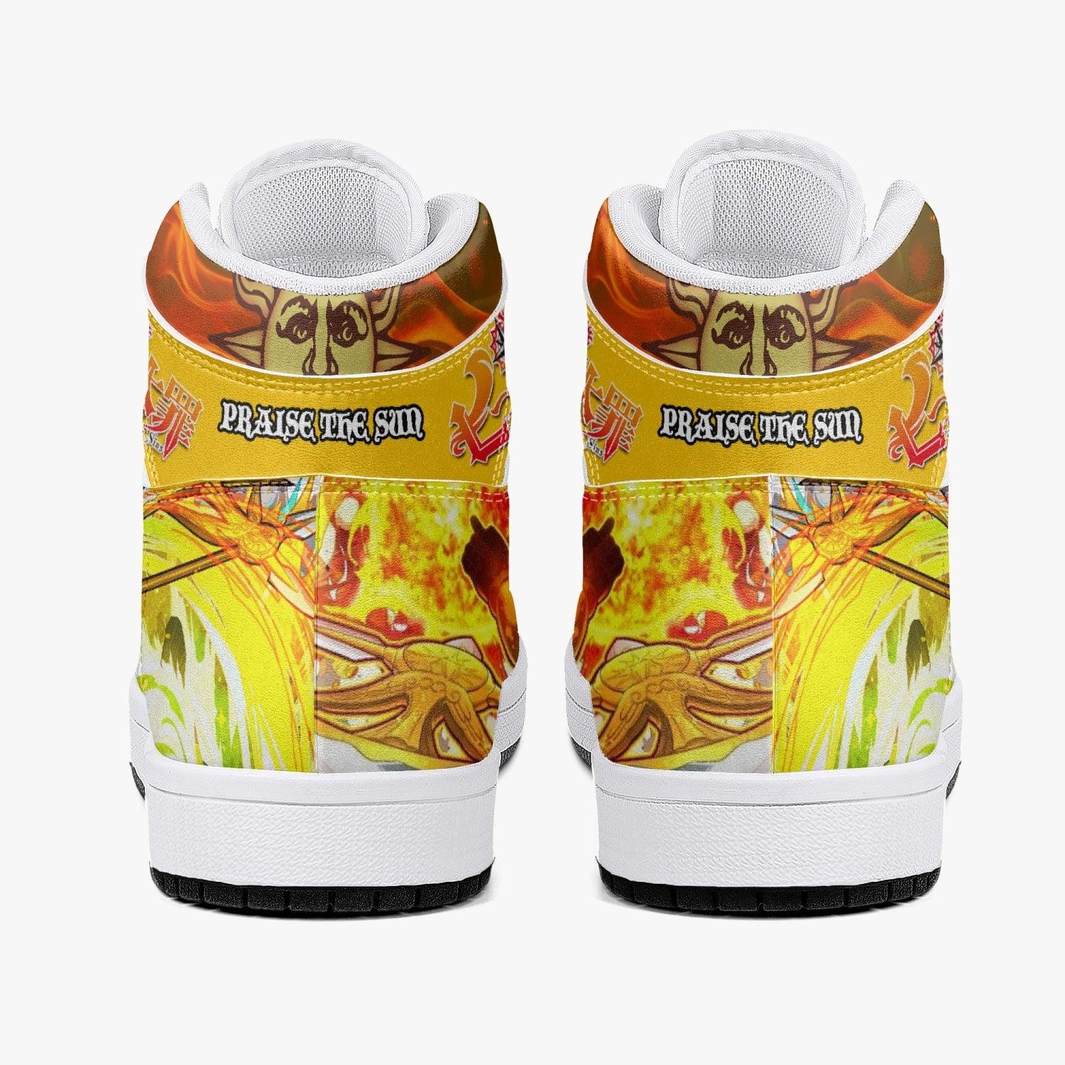 Escanor Praise The Sun Seven Deadly Sins Mid 1 Basketball Shoes for Kids