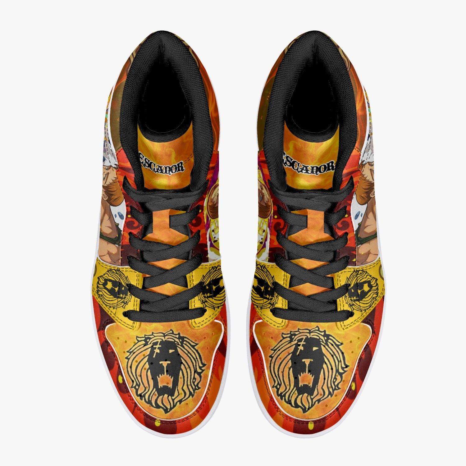 Escanor Praise The Sun Seven Deadly Sins Mid 1 Basketball Shoes for Kids