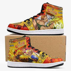 Escanor Praise The Sun Seven Deadly Sins Mid 1 Basketball Shoes for Kids