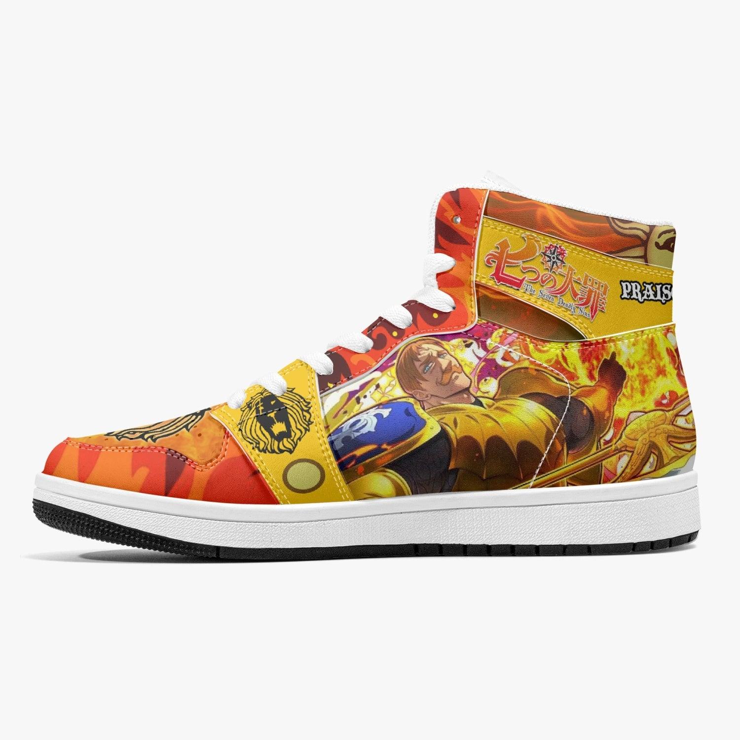 Escanor Praise The Sun Seven Deadly Sins Mid 1 Basketball Shoes for Kids