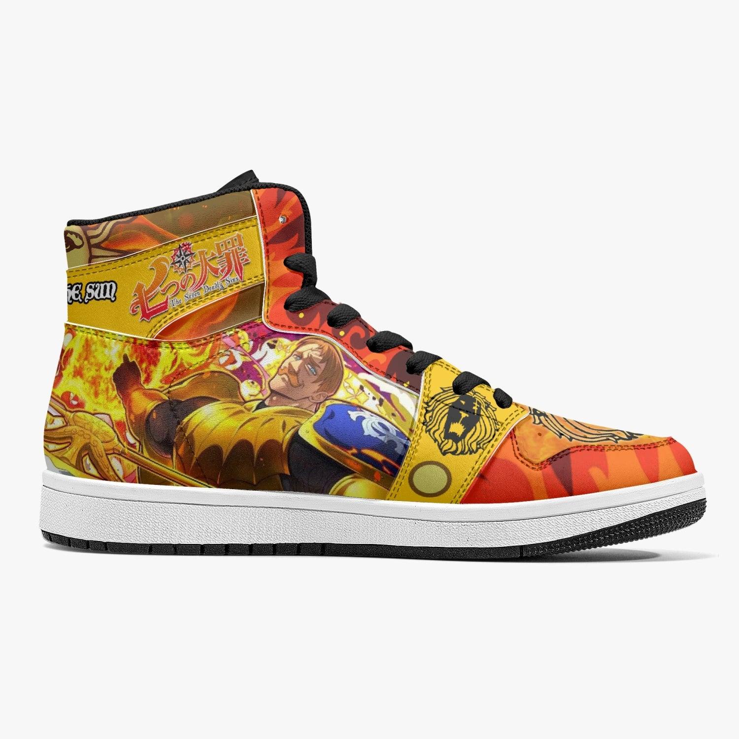 Escanor Praise The Sun Seven Deadly Sins Mid 1 Basketball Shoes for Kids