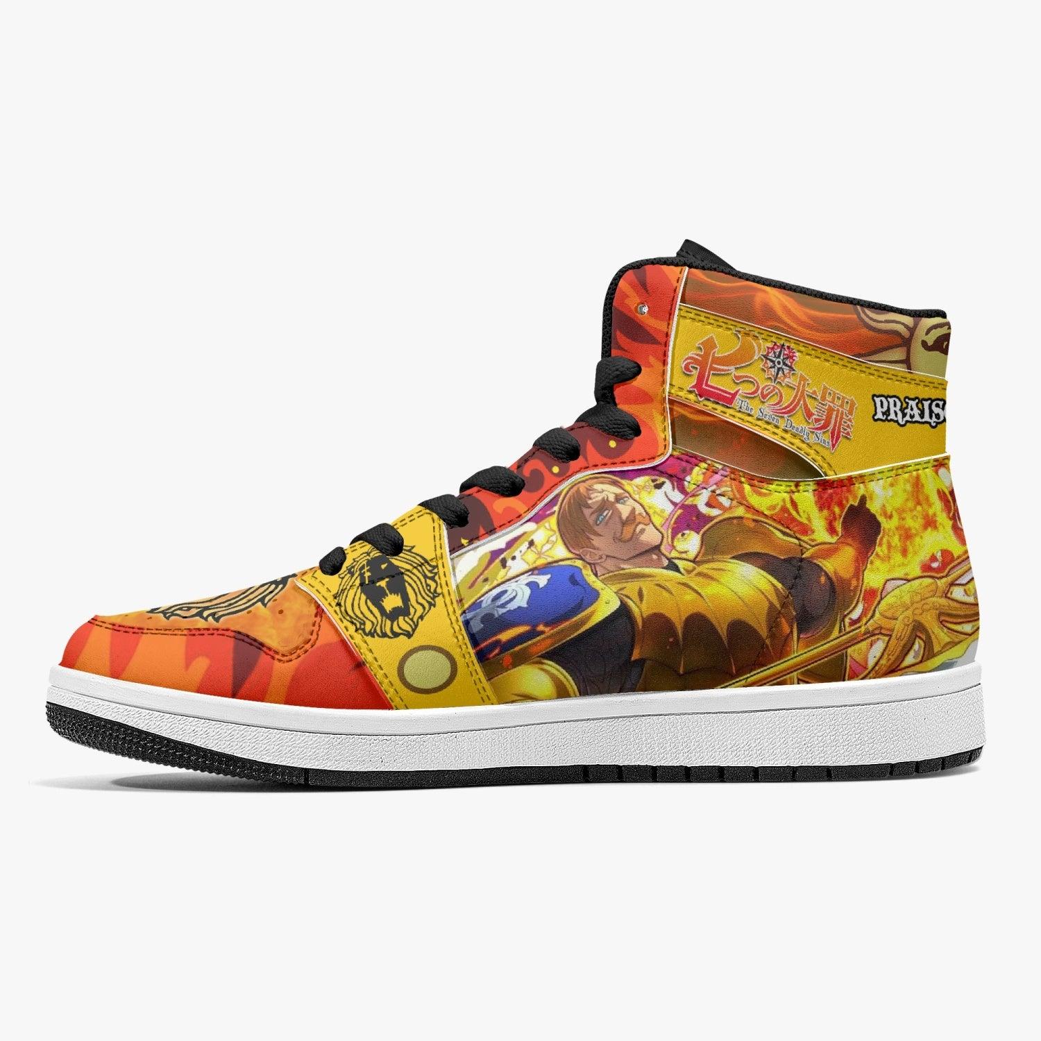 Escanor Praise The Sun Seven Deadly Sins Mid 1 Basketball Shoes for Kids