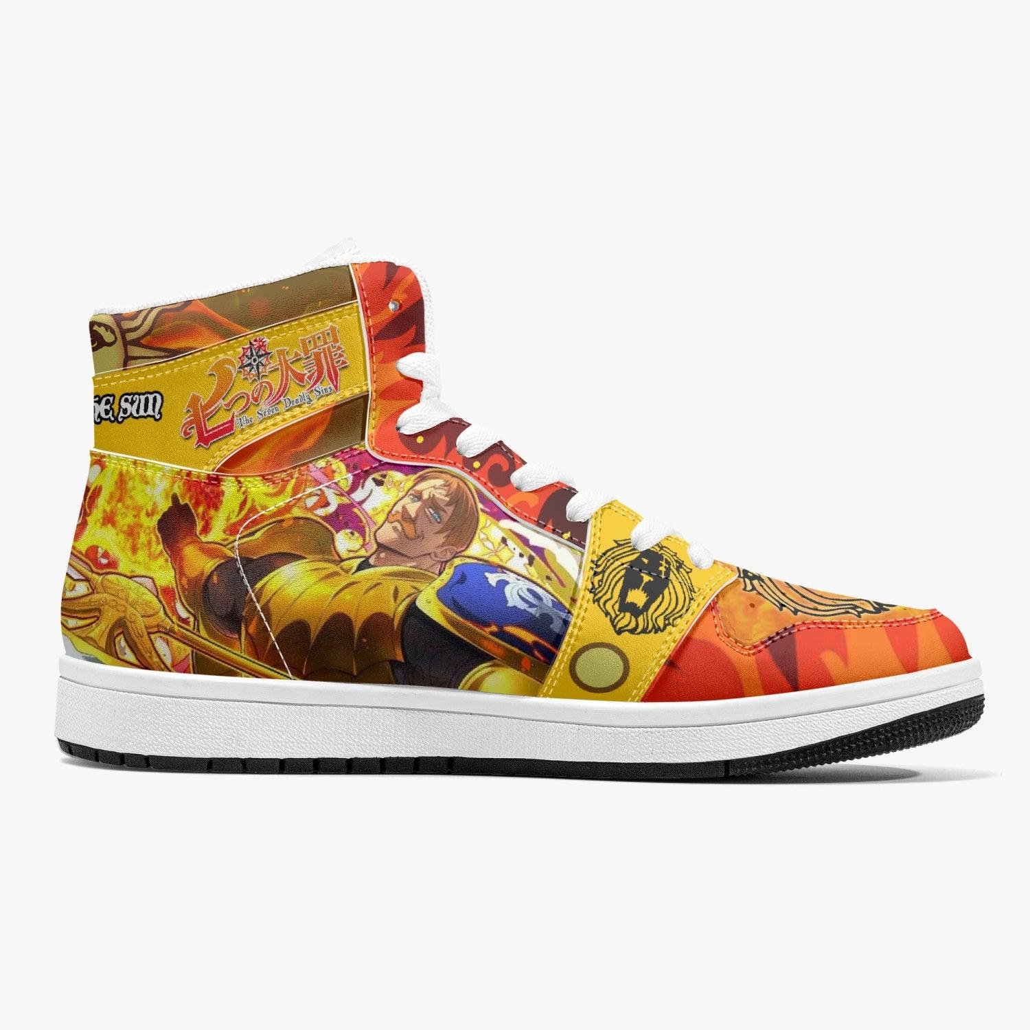 Escanor Praise The Sun Seven Deadly Sins Mid 1 Basketball Shoes for Kids