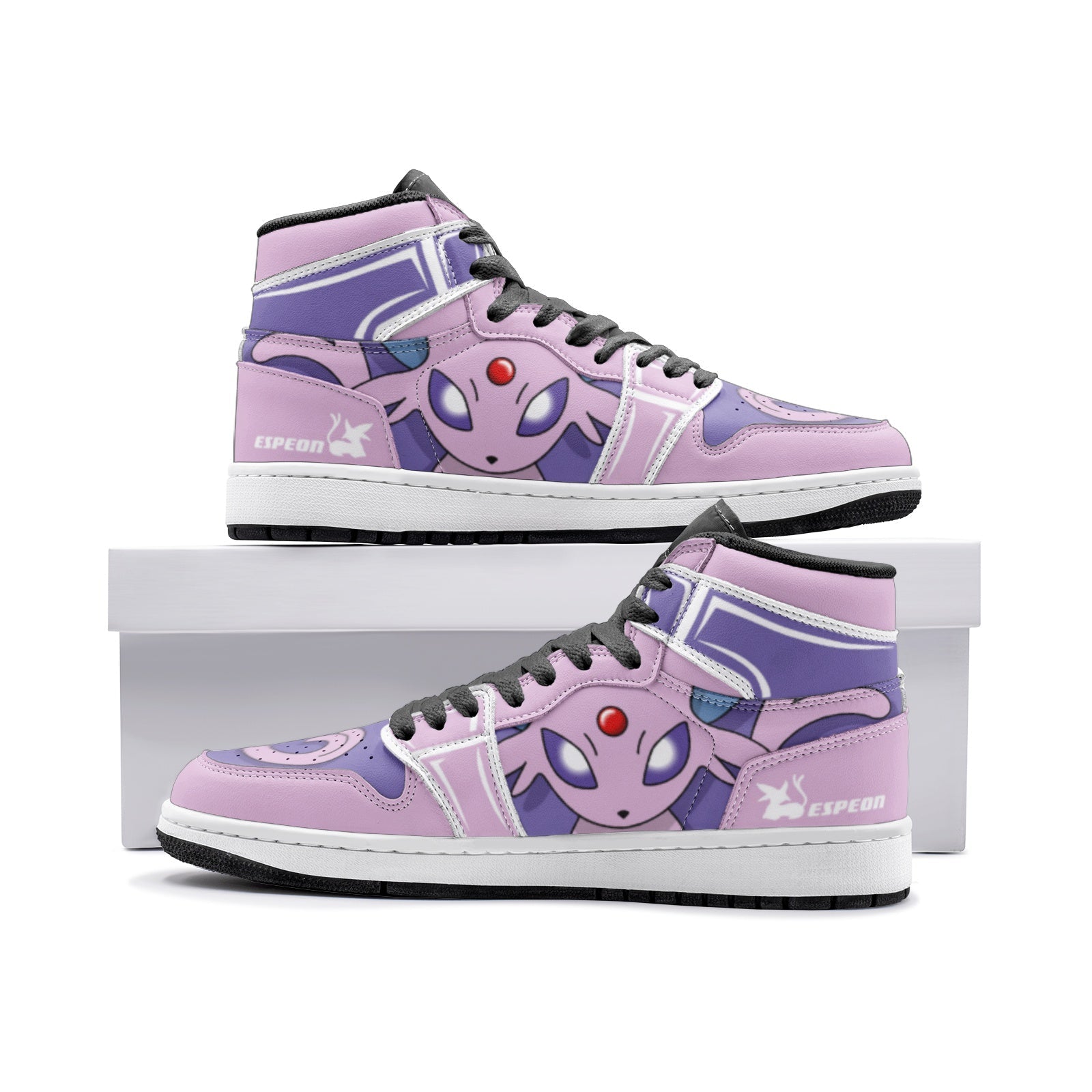 Espeon Pokemon Mid 1" Basketball Shoes