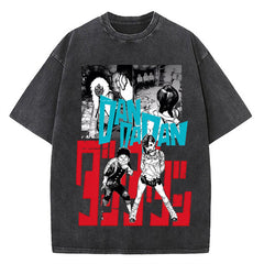Nysekai "Mystery Solver" Dandadan Vintage Washed Oversized T-Shirt