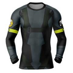 Ground Zeroes Big Boss Metal Gear Solid Long Sleeve Rash Guard Compression