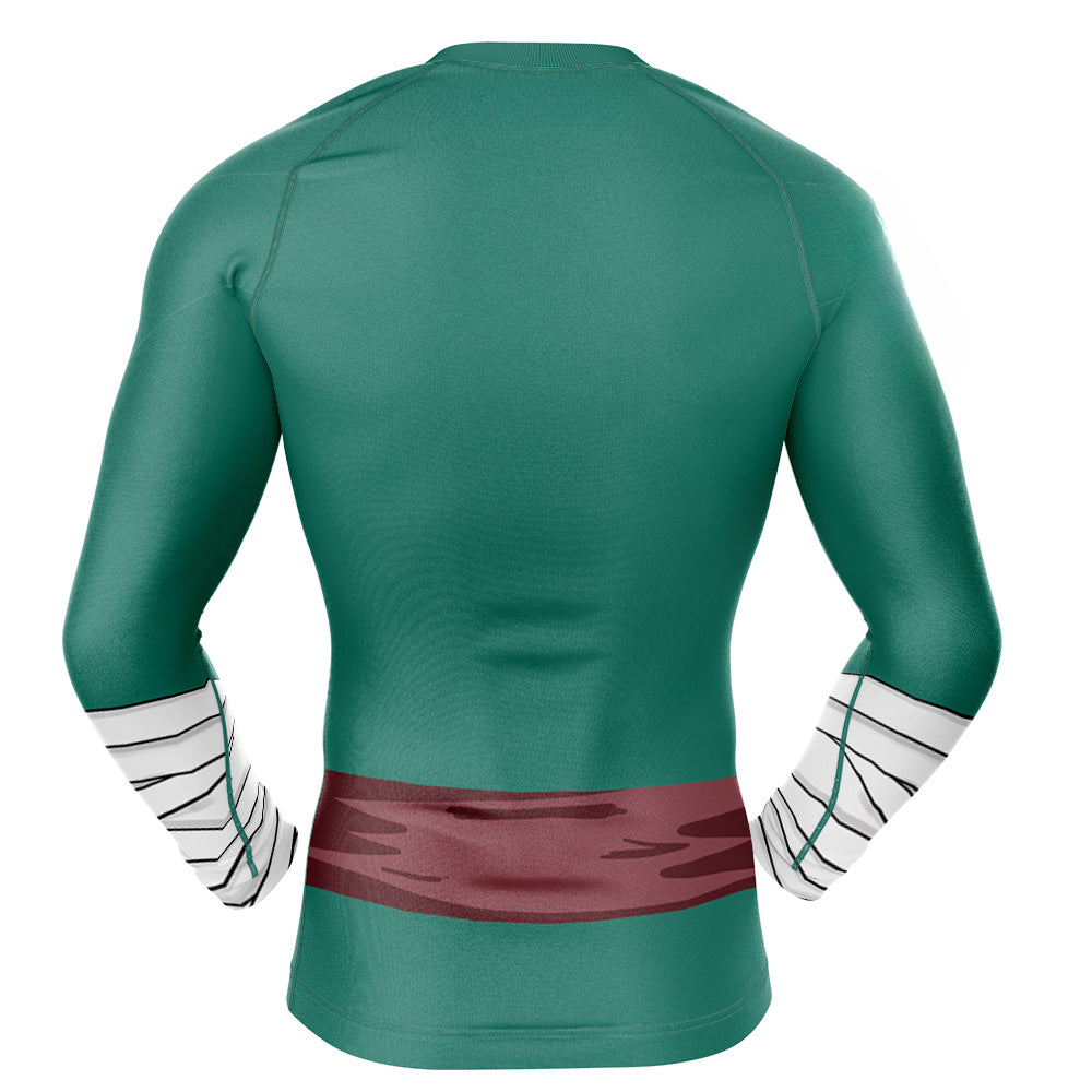 Rock Lee Naruto Long Sleeve Rash Guard Compression