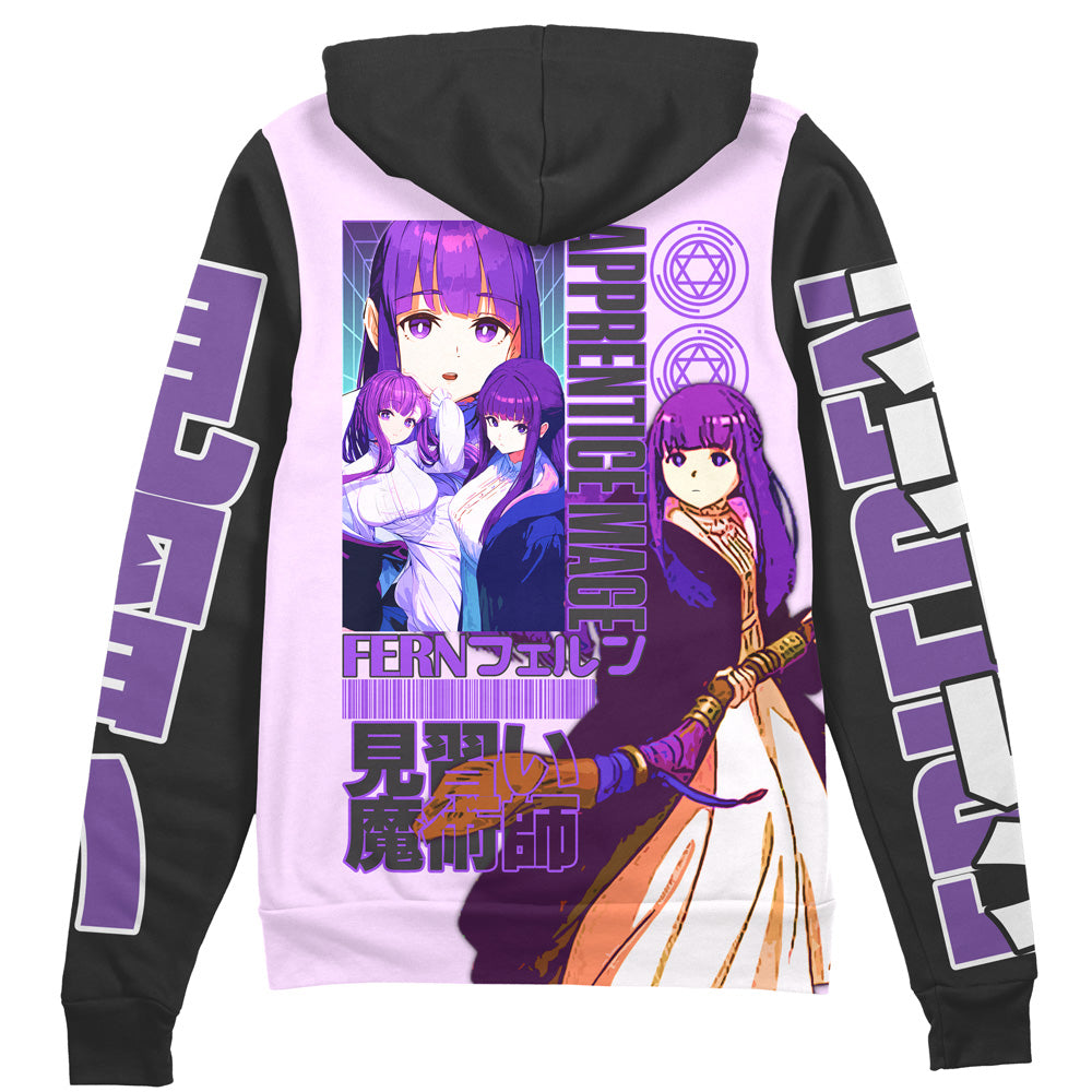 Fern V2 Frieren Beyond Journey’s End Streetwear Zip Hoodie Jacket