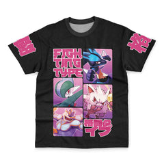 Fighting Type Pokemon Streetwear T-Shirt