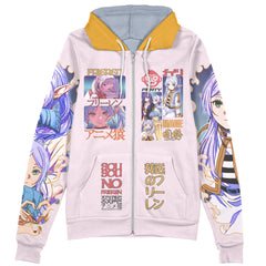 Frieren V3 Frieren Beyond Journey’s End Streetwear Zip Hoodie Jacket