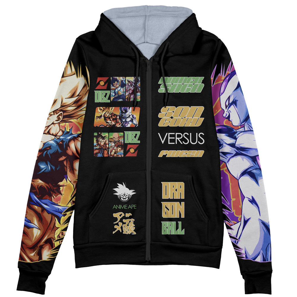 Frieza Saga Dragon Ball Z Streetwear Zip Hoodie Jacket
