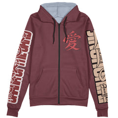Gaara Shippuden Streetwear Zip Hoodie Jacket