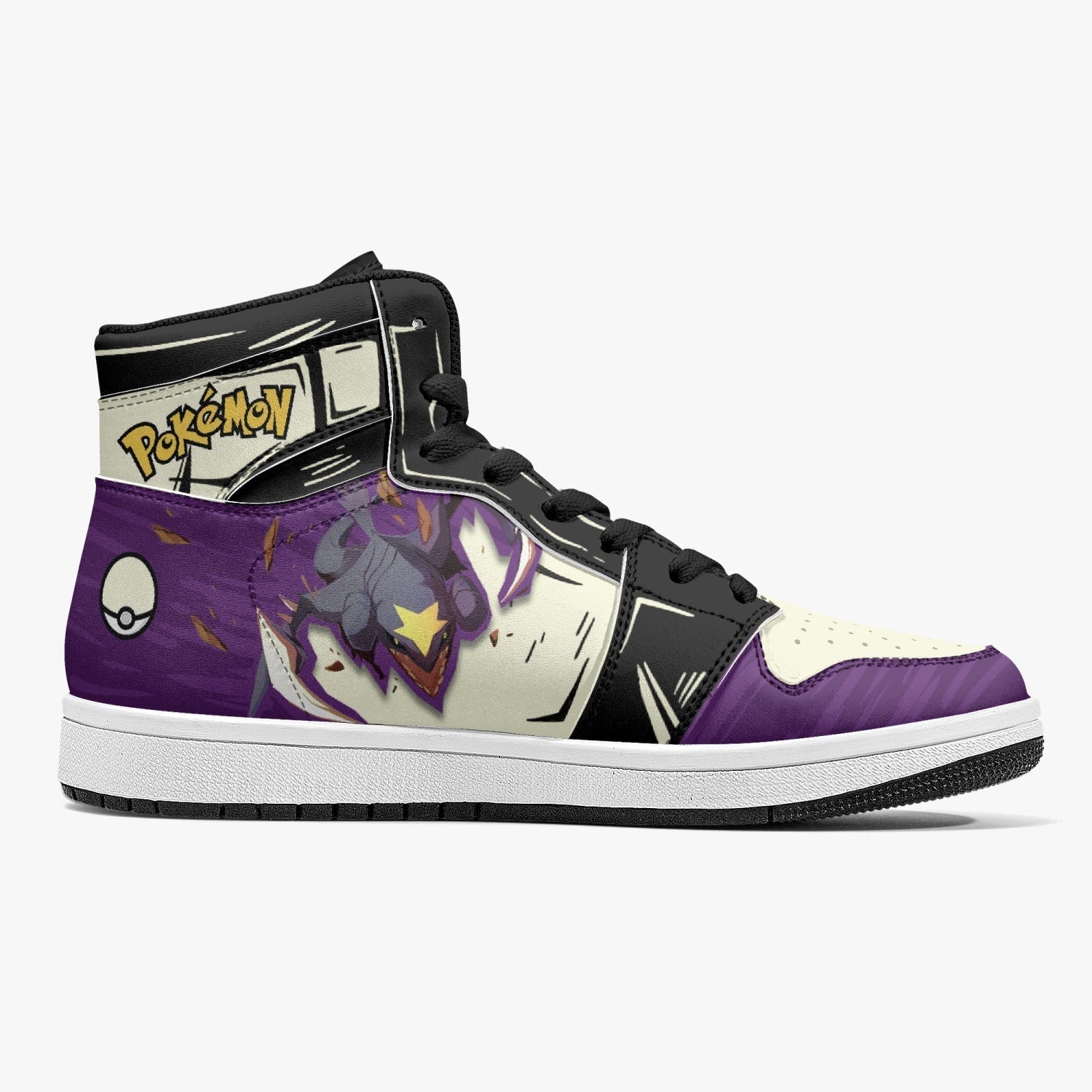 Garchomp Pokemon Mid 1 Basketball Shoes