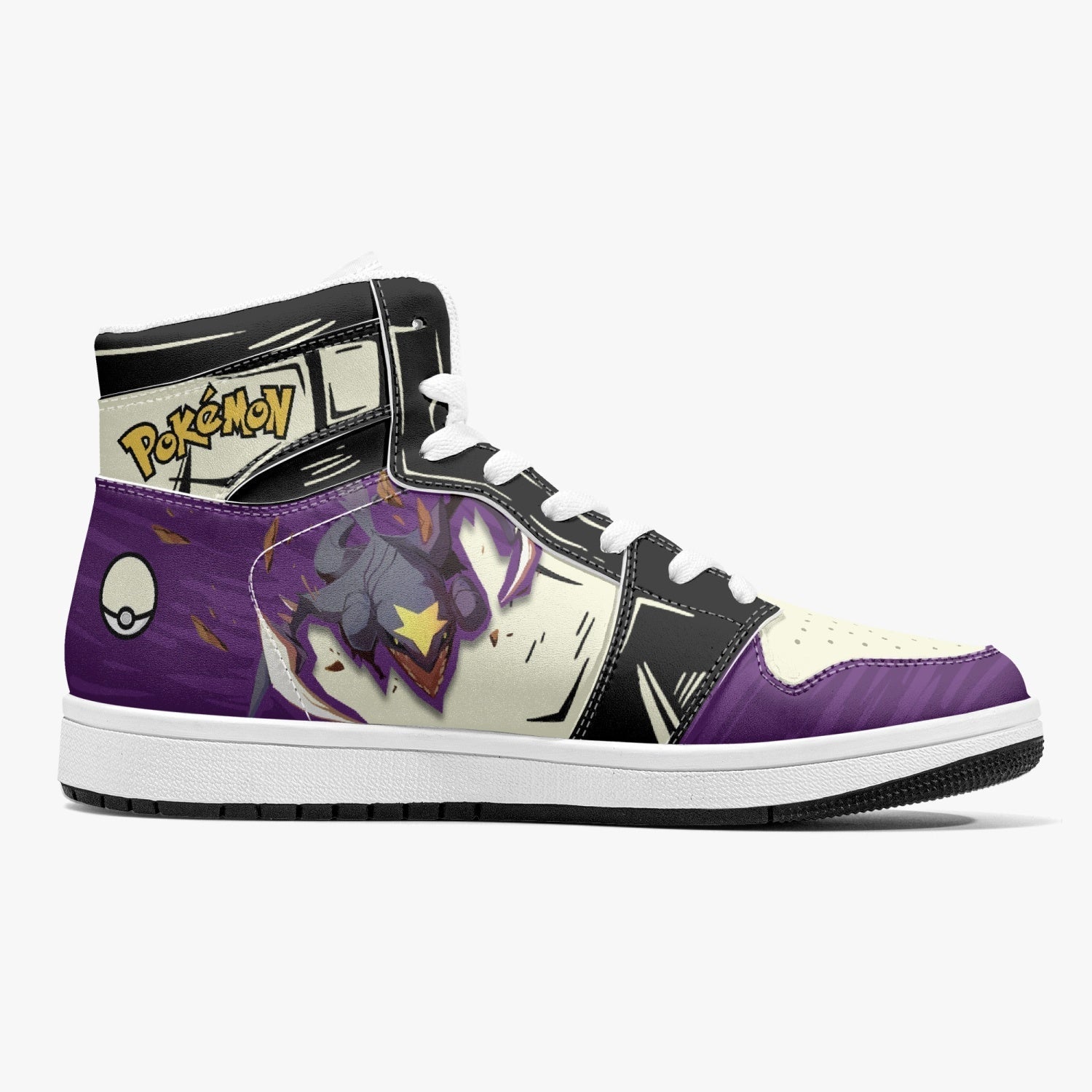 Garchomp Pokemon Mid 1 Basketball Shoes