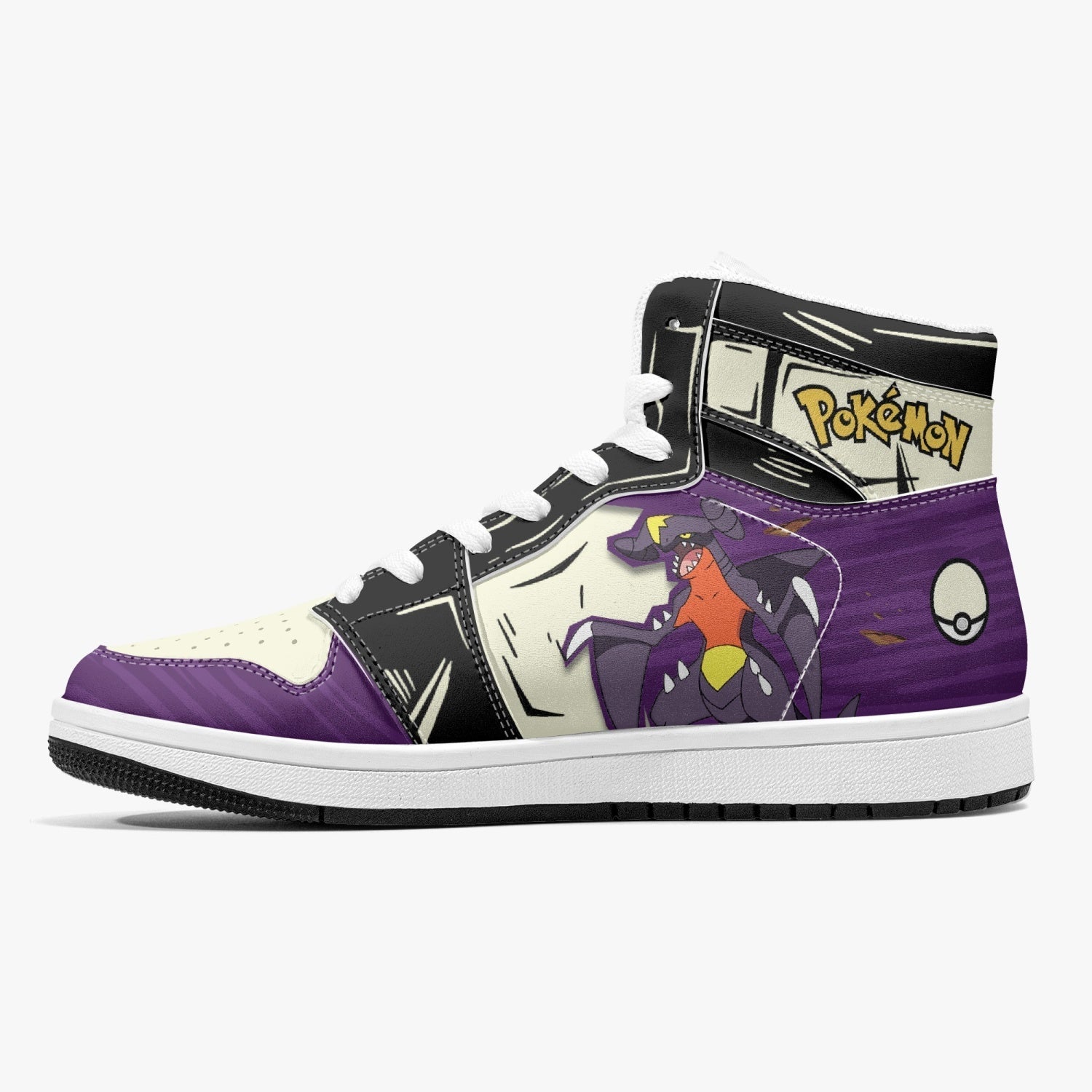 Garchomp Pokemon Mid 1 Basketball Shoes