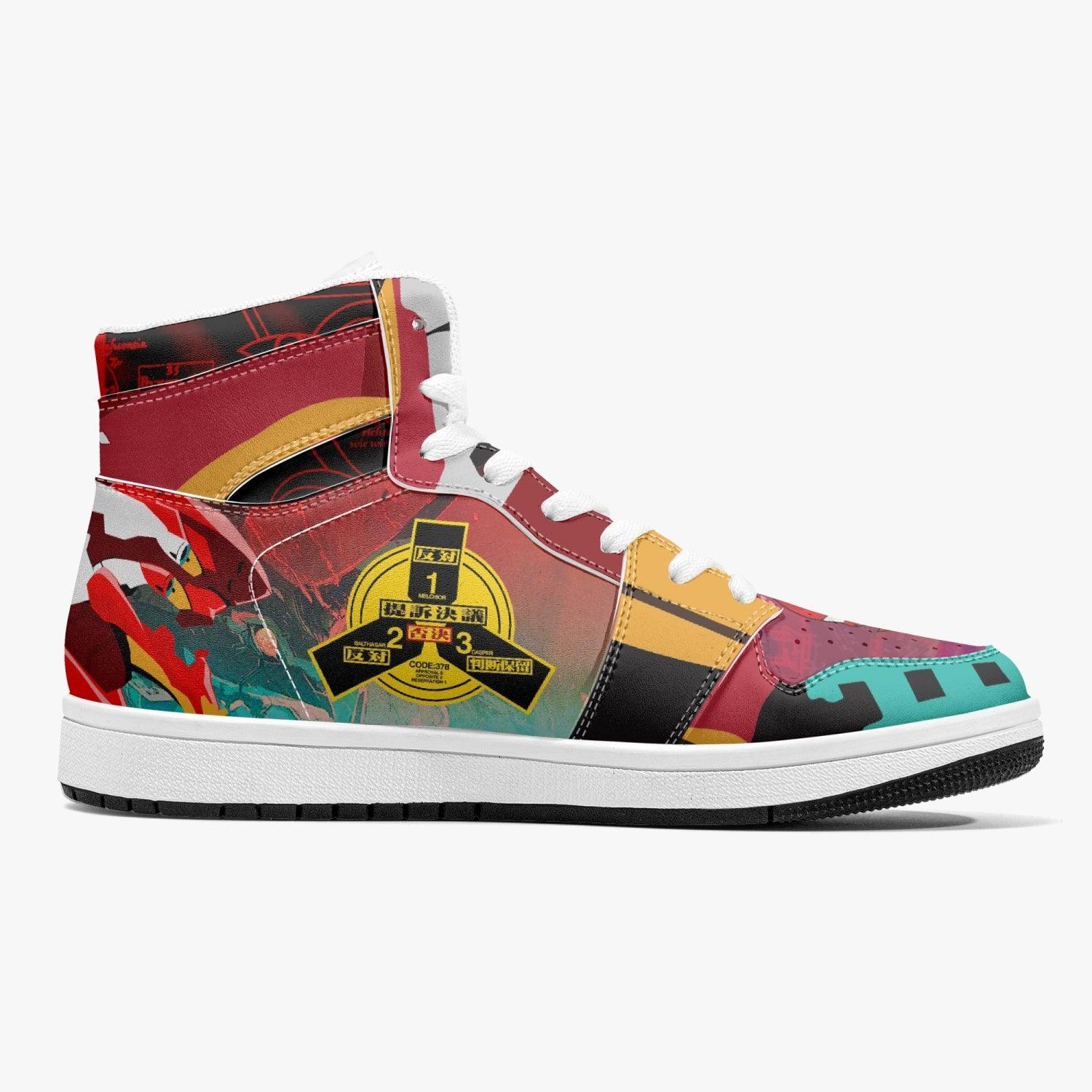 Gendo Ikari Eva Unit 02 Neon Genesis Evangelion Mid 1 Basketball Shoes