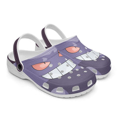 Gengar Pokemon Custom Clogs for Kids