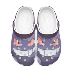 Gengar Pokemon Custom Clogs for Kids