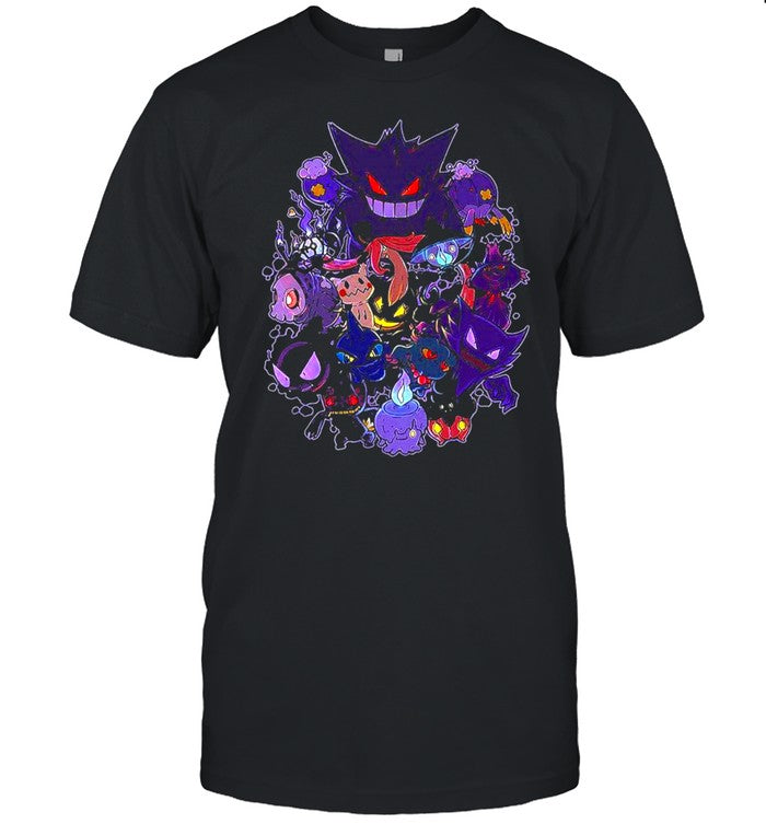 Nysekai "Ghost Pokemon Gengar Halloween" Oversize T Shirt