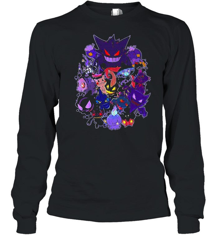 Nysekai "Ghost Pokemon Gengar Halloween" Oversize T Shirt