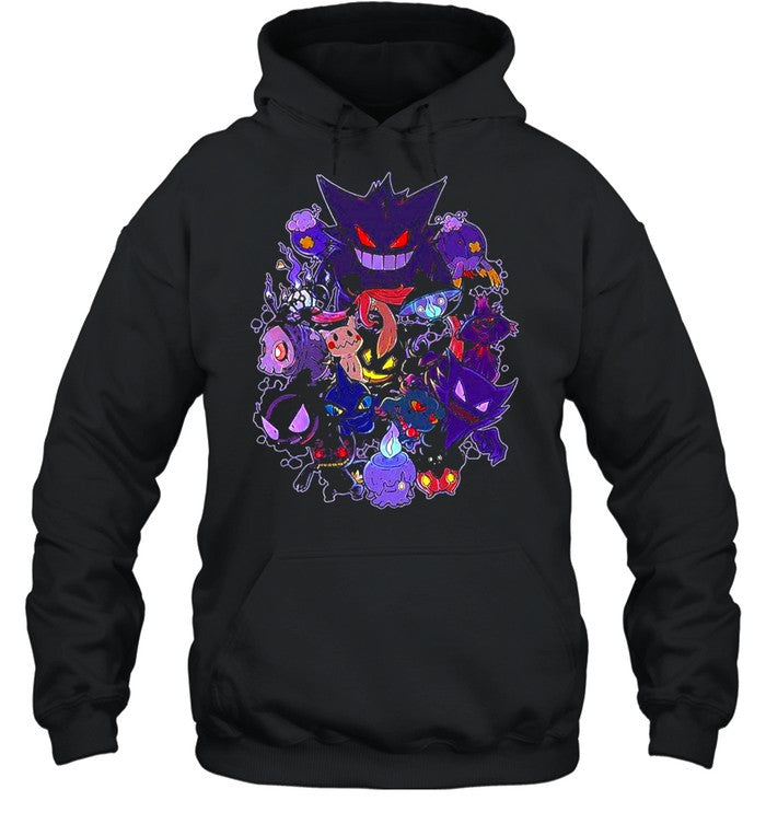 Nysekai "Ghost Pokemon Gengar Halloween" Oversize T Shirt