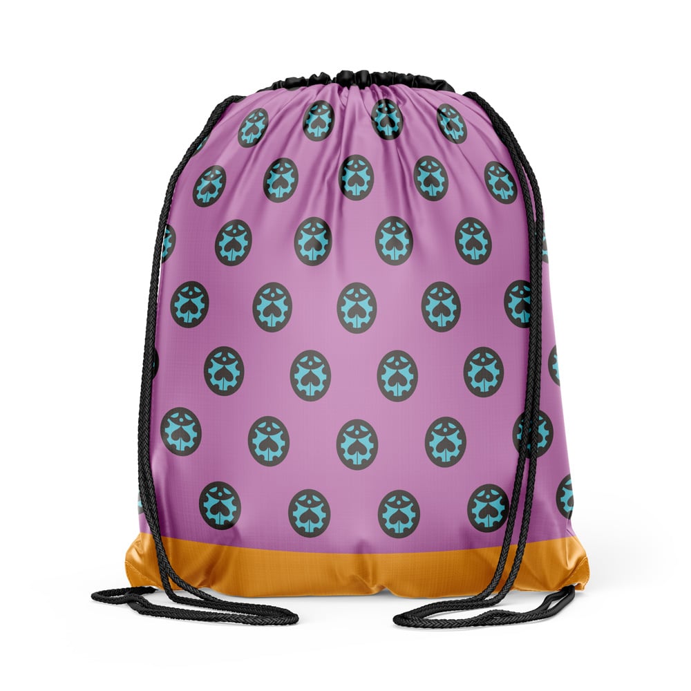 Giorno Giovanna Anime Jojo's Bizarre Adventure Drawstring Bag