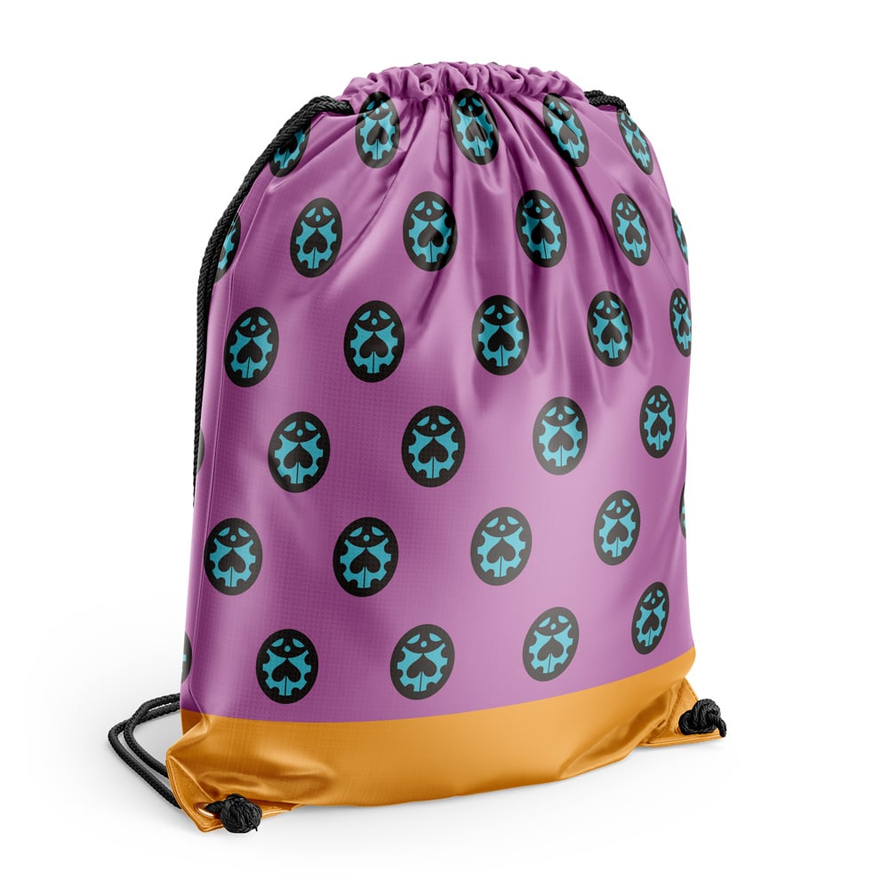 Giorno Giovanna Anime Jojo's Bizarre Adventure Drawstring Bag