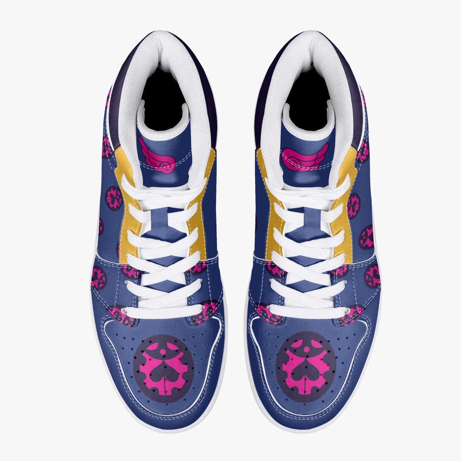 Giorno Giovanna Manga Jojo's Bizarre Adventure Mid 1 Basketball Shoes for Kids