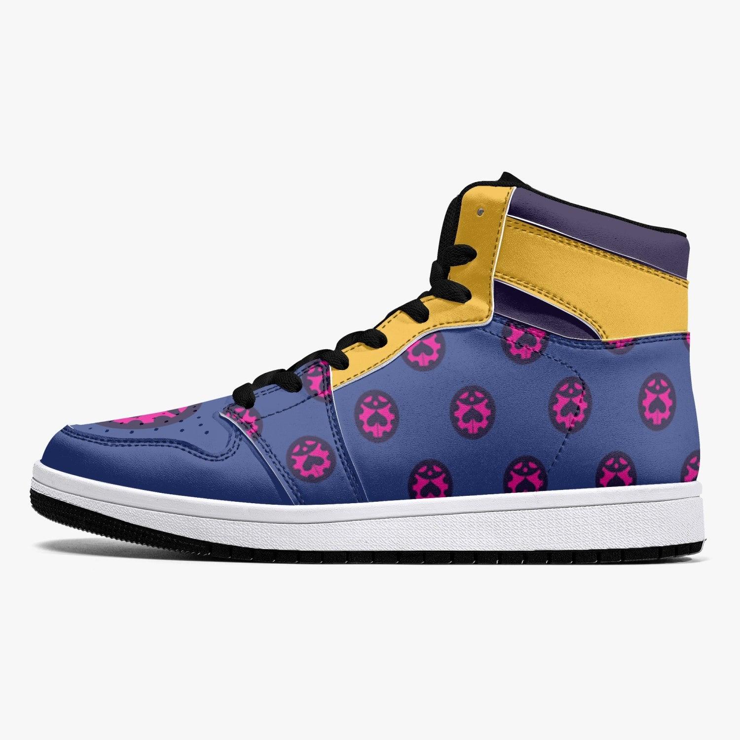 Giorno Giovanna Manga Jojo's Bizarre Adventure Mid 1 Basketball Shoes for Kids