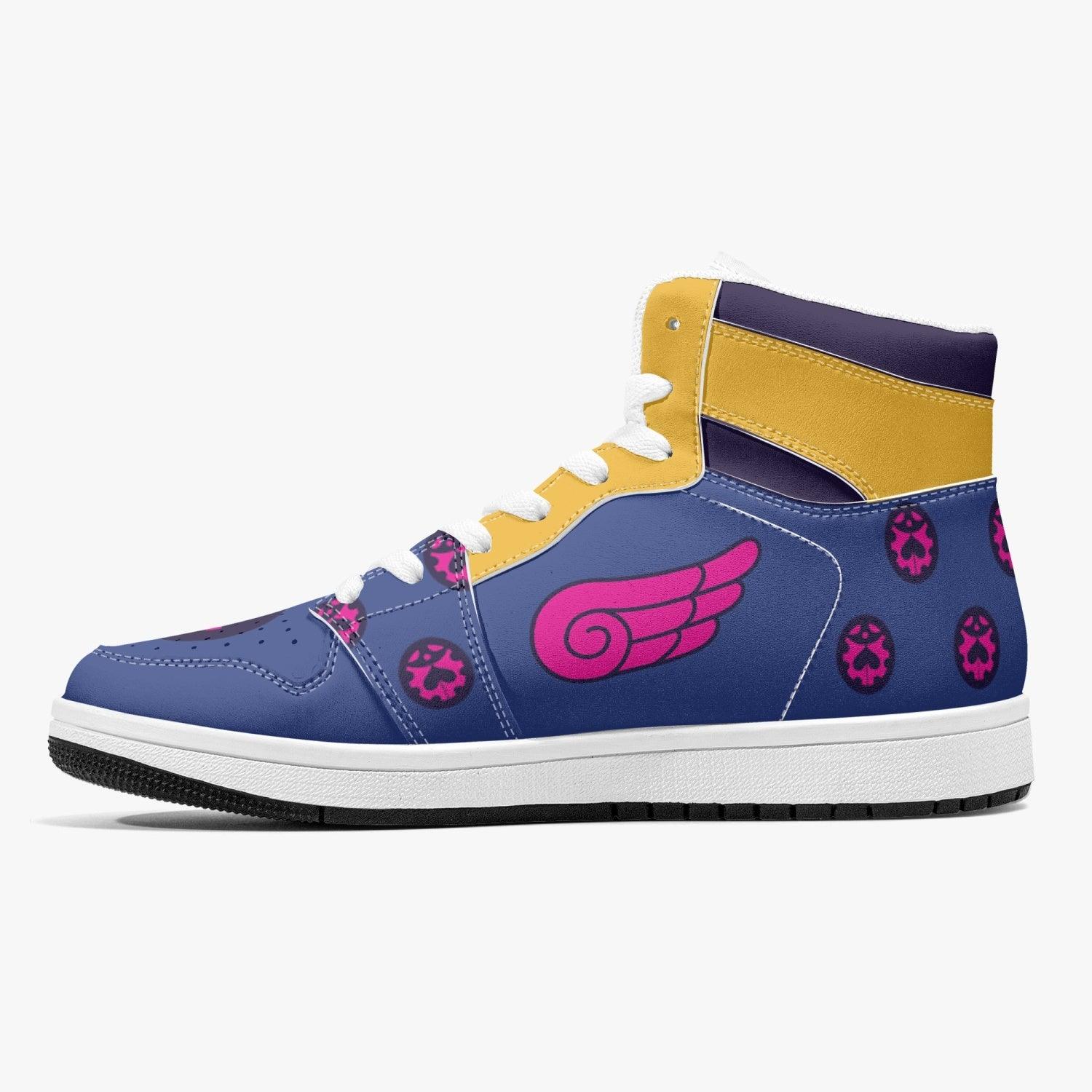 Giorno Giovanna Manga Jojo's Bizarre Adventure Mid 1 Basketball Shoes for Kids