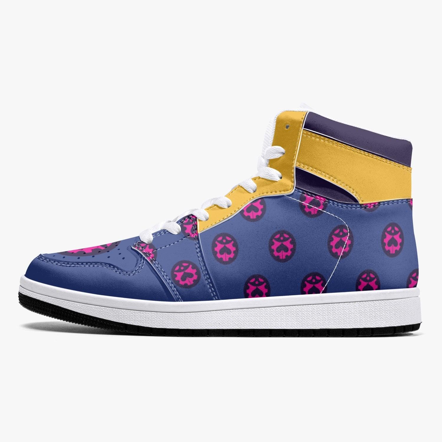 Giorno Giovanna Manga Jojo's Bizarre Adventure Mid 1 Basketball Shoes for Kids