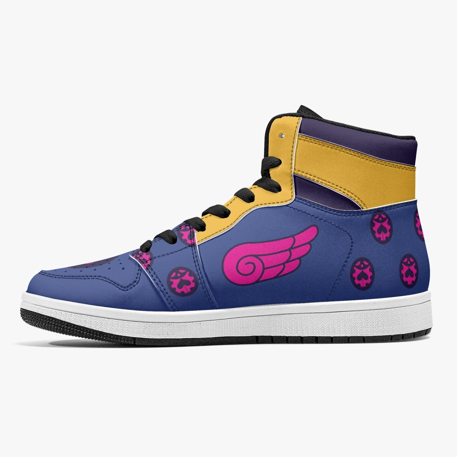 Giorno Giovanna Manga Jojo's Bizarre Adventure Mid 1 Basketball Shoes for Kids