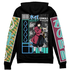 Giyu Tomioka V2 Demon Slayer" Streetwear Zip Hoodie Jacket
