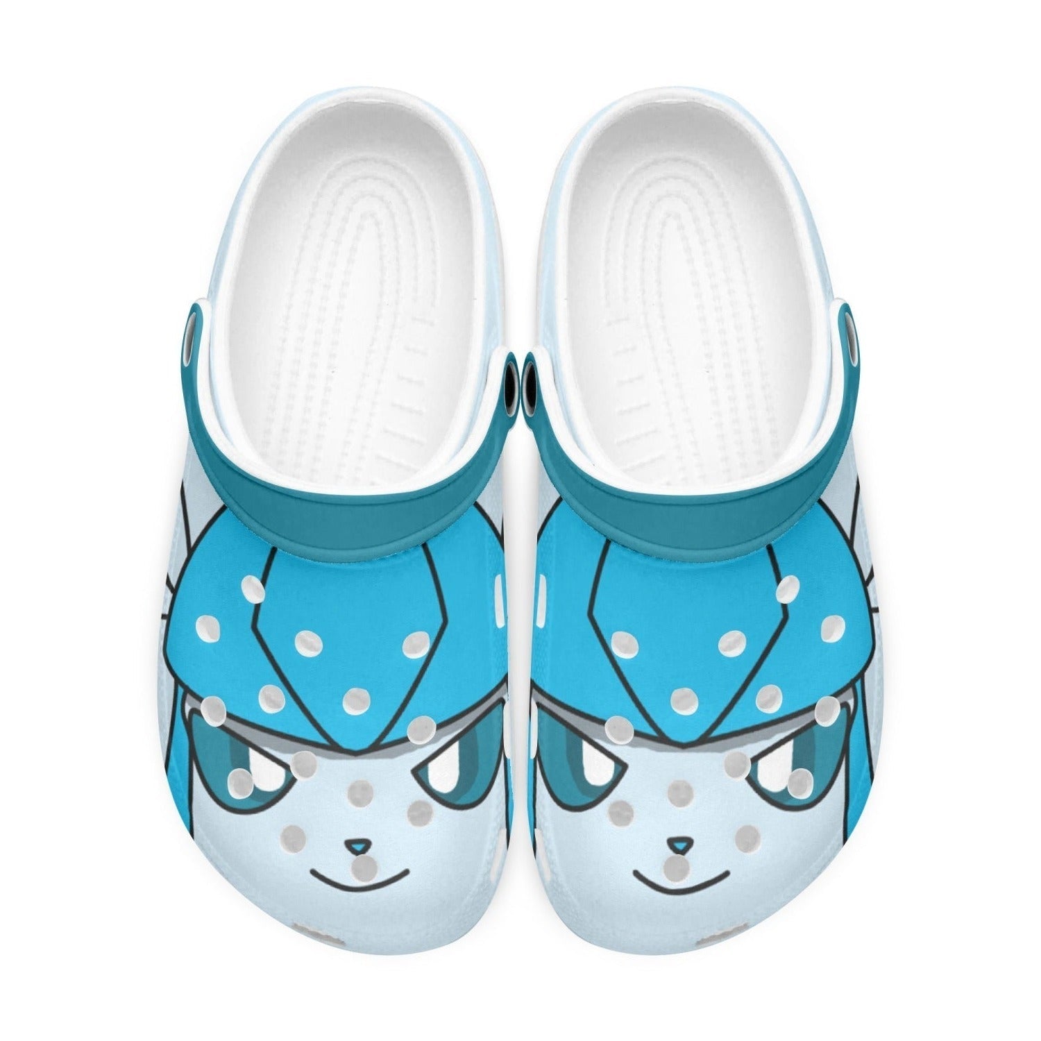 Glaceon Pokemon Custom Clogs for Kids