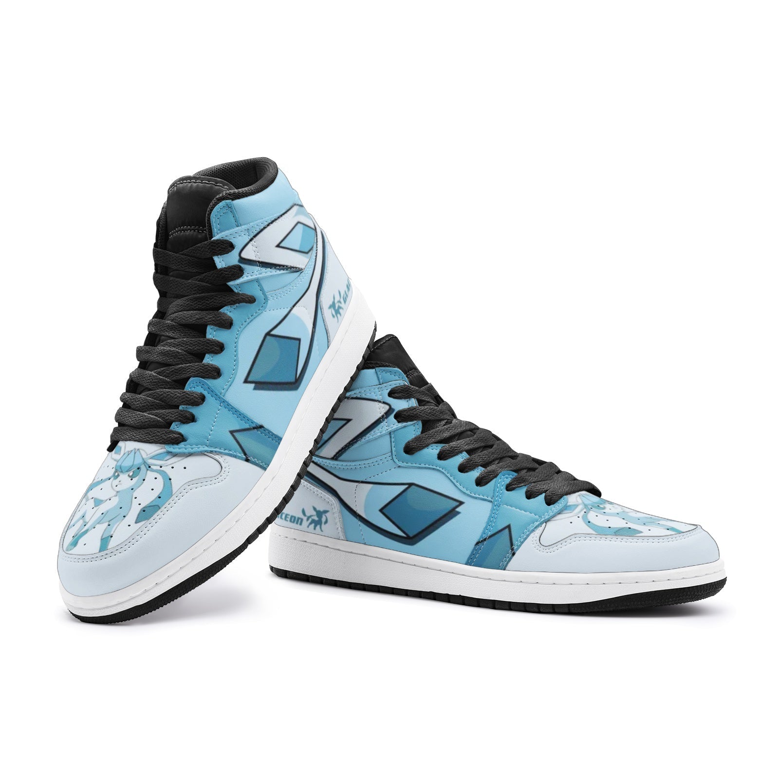 Glaceon Pokemon Mid 1 Basketball Shoes